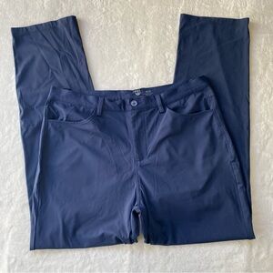 Graham Luxe Men’s Performance Golf Pants Navy Blue 36x32